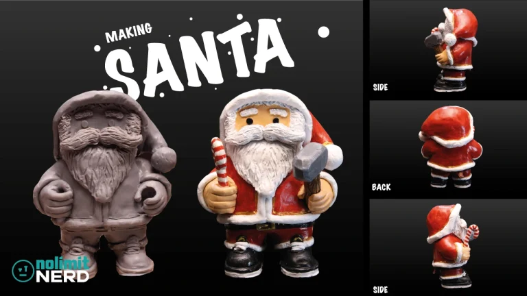 Making Santa Claus from Polymer Clay